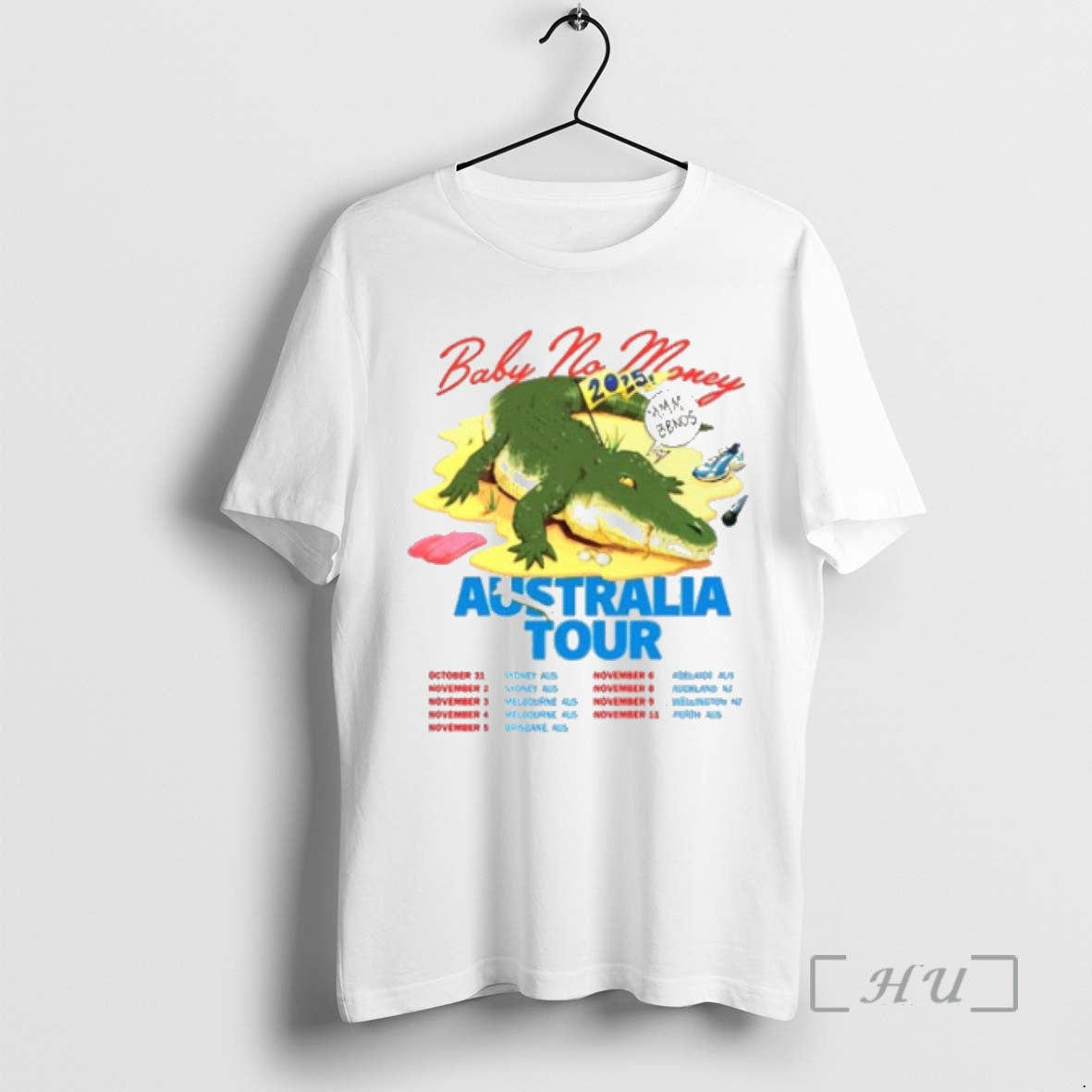Trending Bbno Baby No Money Australia 2025 Tour Tee