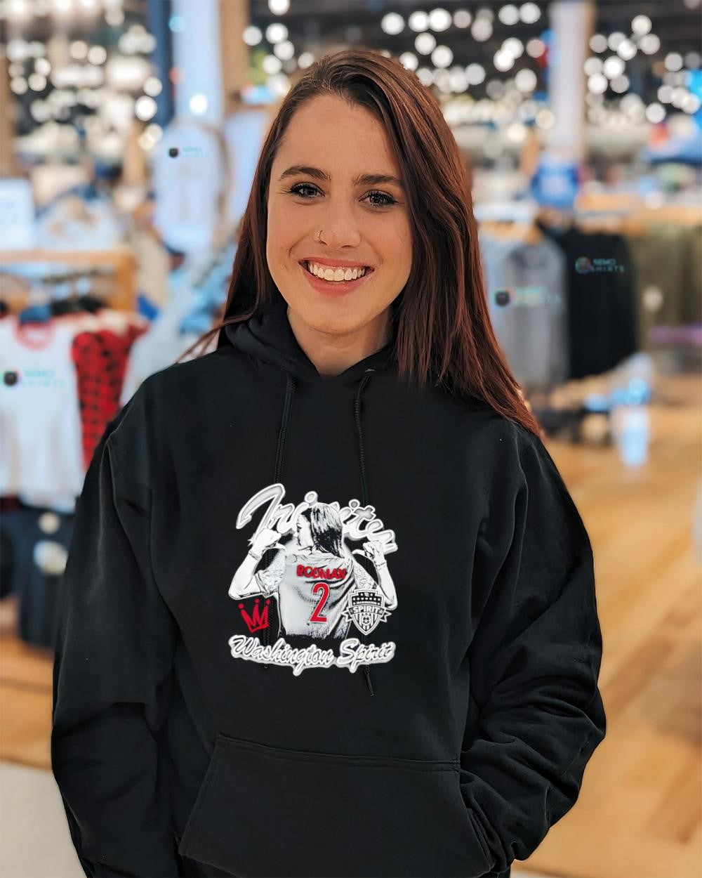 Trinity Rodman 2 Washington Spirit basketball player shirt