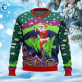Tripping Santa Ugly Christmas Sweater