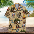 Tropical Bigfoot Camping Hawaiian Shirt