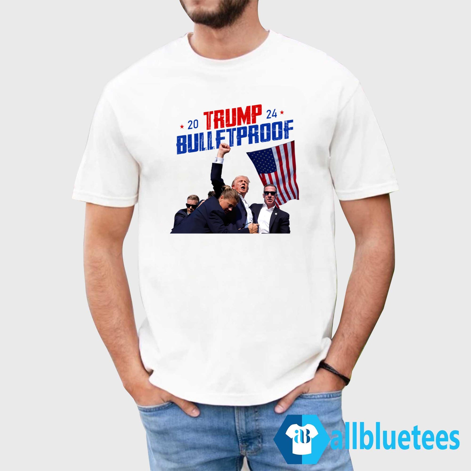Trump 2024 Bulletproof Shooting Rally Shirt