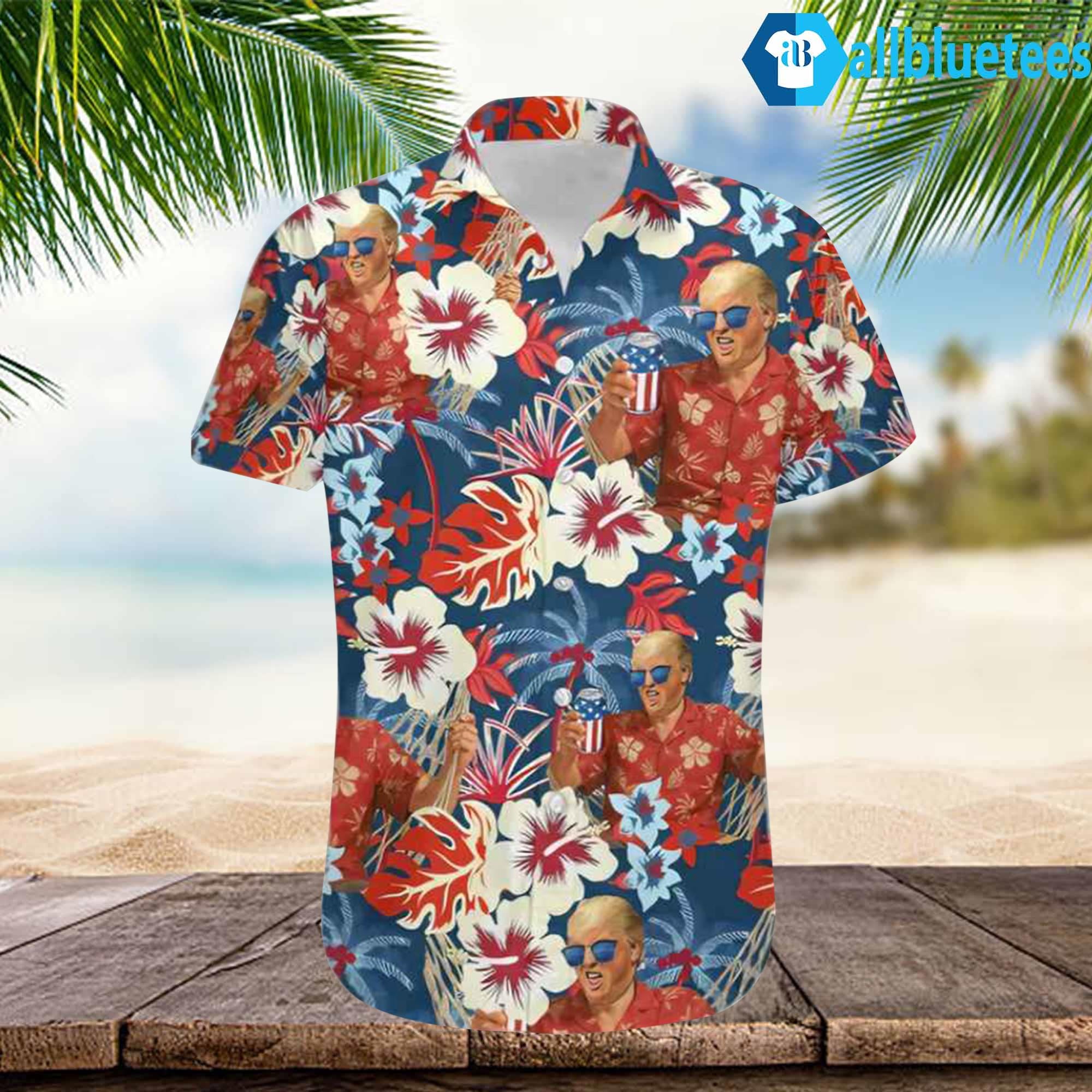 Trump Beer 4th Of July Hawaiian Shirt