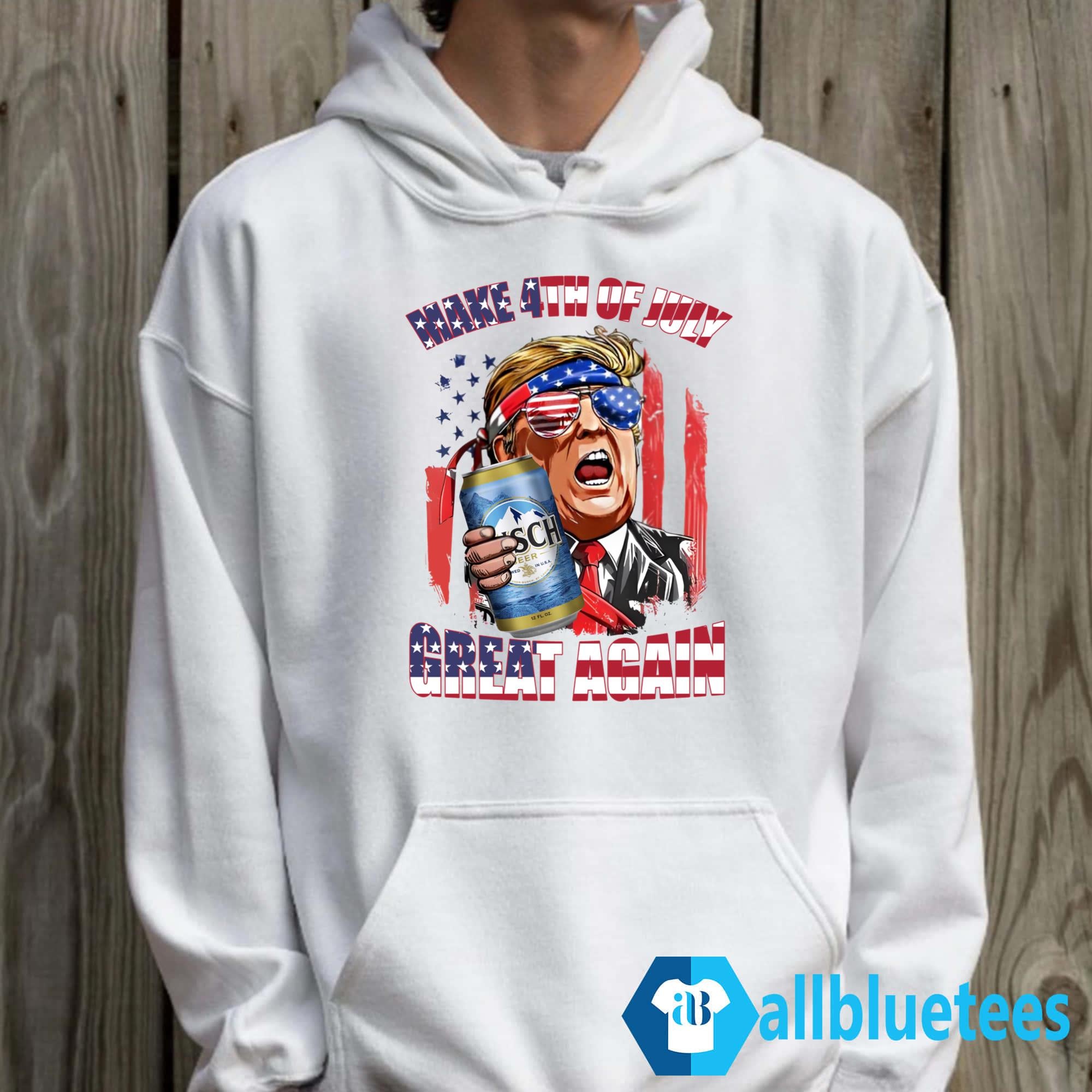 Trump Busch Beer Make 4th of July Great Again Shirt