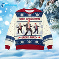 Trump Dancing Make Christmas Great Again Ugly Sweater