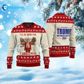 Trump I’ll Be Home For Christmas Make America Great Again Ugly Sweater