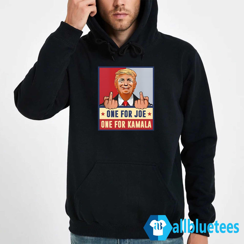 Trump Middle Fingers One For Joe One For Kamala Shirt