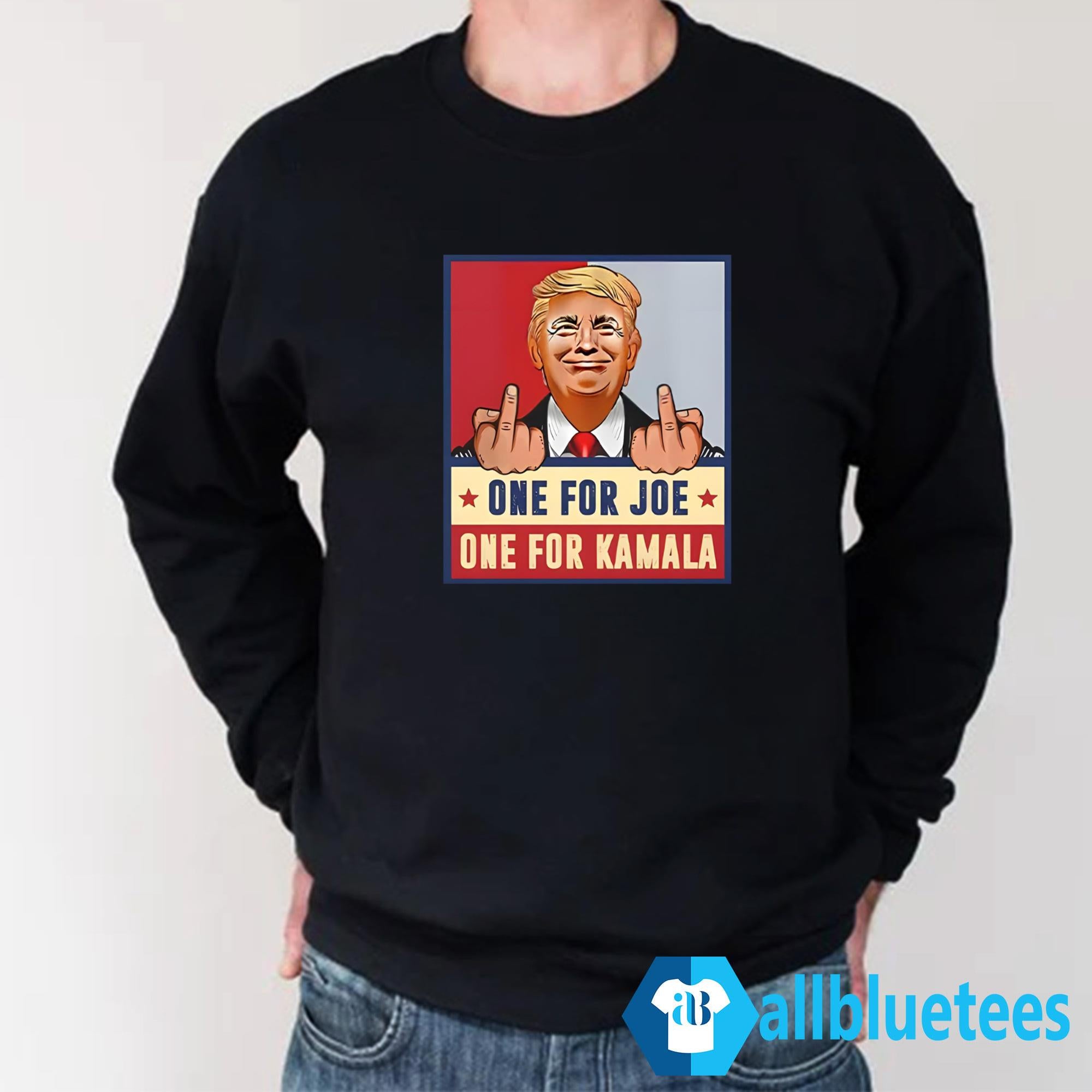 Trump Middle Fingers One For Joe One For Kamala Shirt