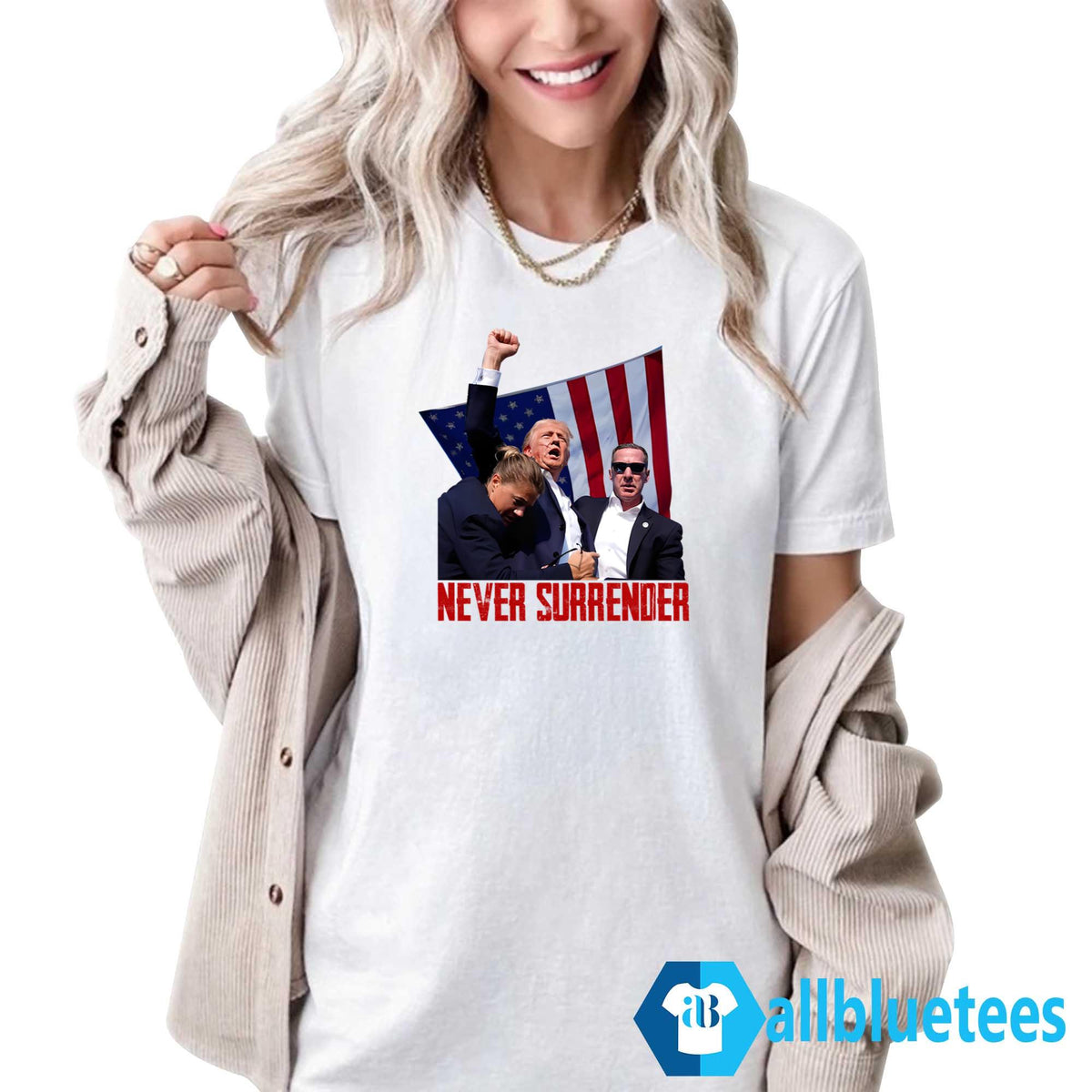 Trump Rally Never Surrender Shirt