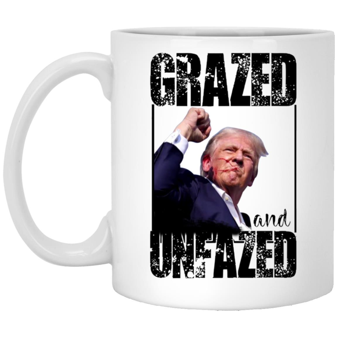 Trump Shooting Grazed And Unfazed Mug