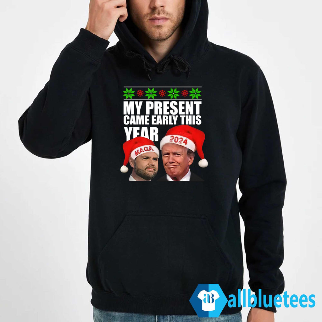 Trump Vance Santa My Present Came Early This Year 2024 Shirt