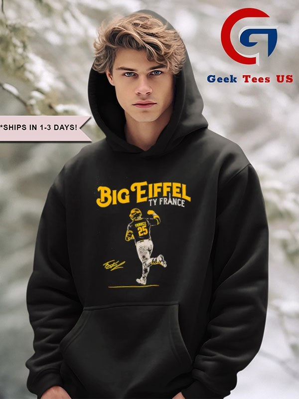 Ty France Big Eiffel San Diego Padres baseball signature shirt