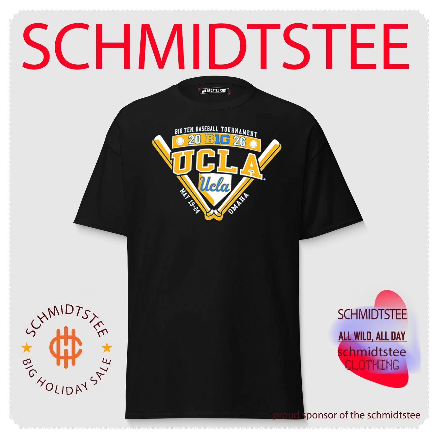 UCLA Bruins 2026 Big Ten Baseball Tournament Participant shirt