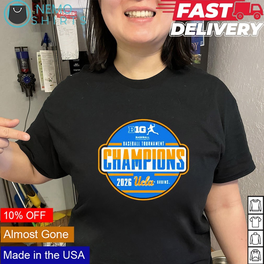 UCLA Bruins 2026 Big Ten baseball tournament champions shirt