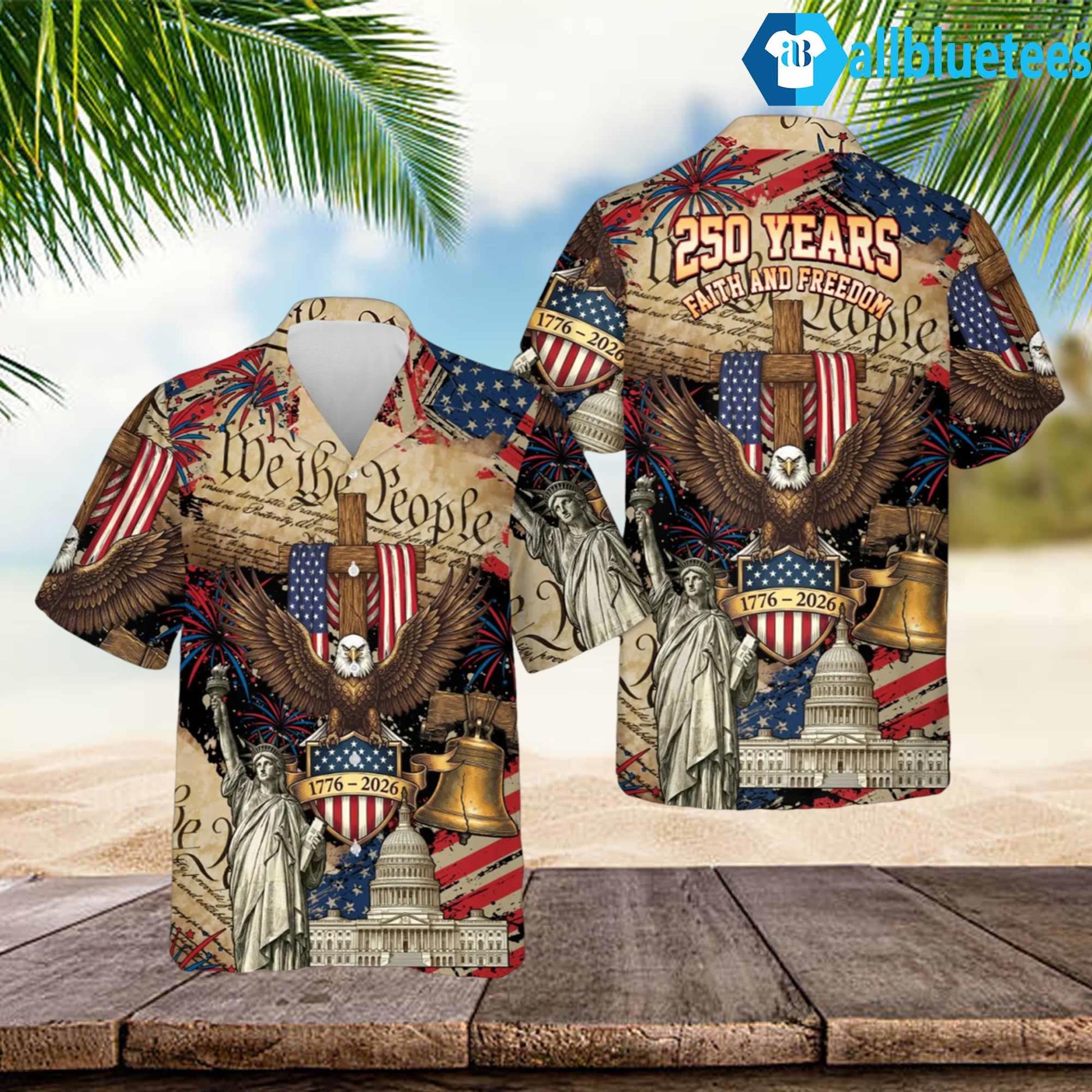 USA 250th Anniversary Hawaiian Shirt
