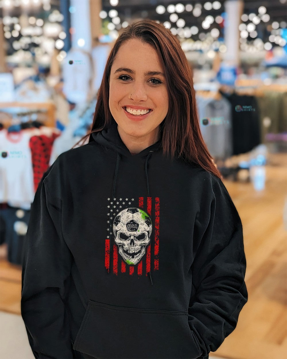 USA Soccer skull flag shirt