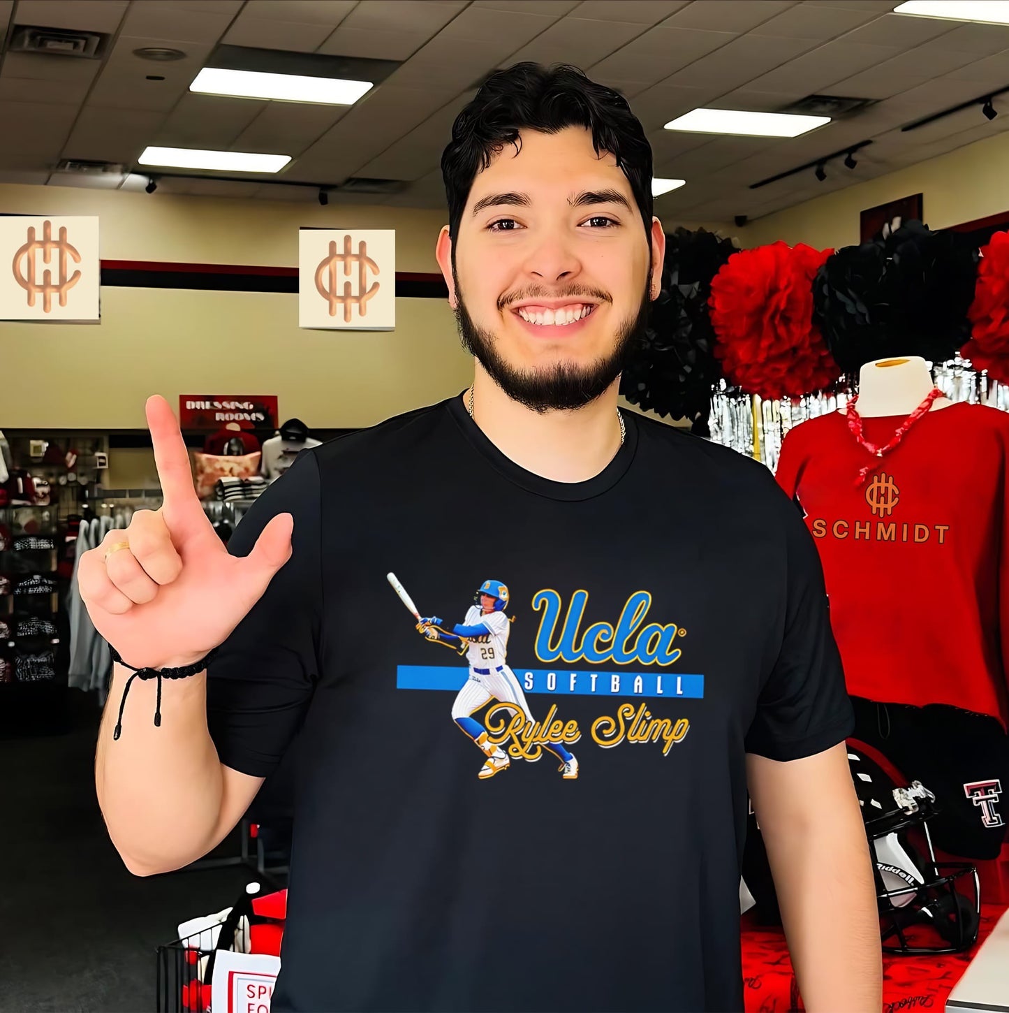 Ucla softball featuring Rylee Slimp illustration shirt