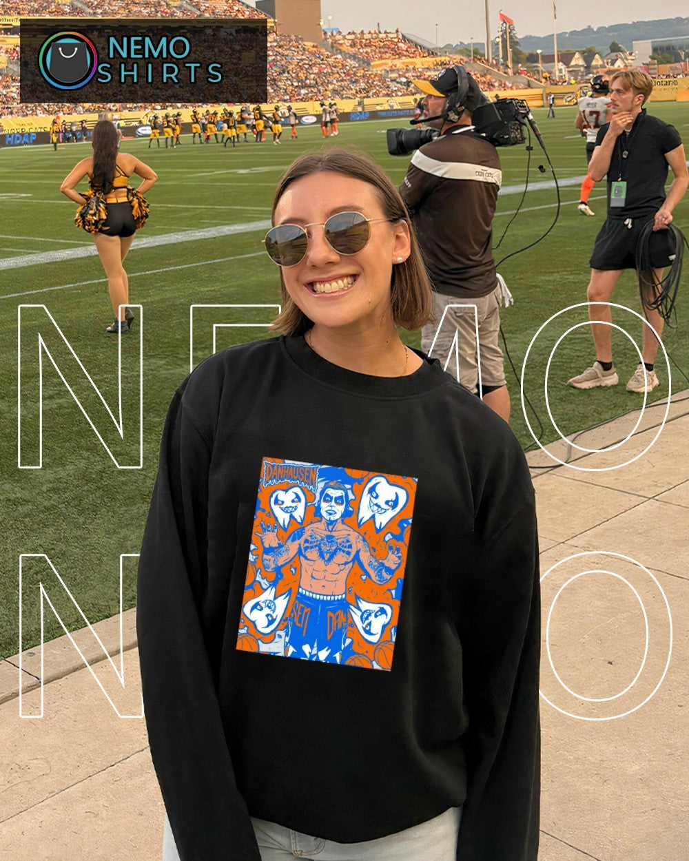 Uncursed Danhausen New York Knicks WWE x NBA shirt