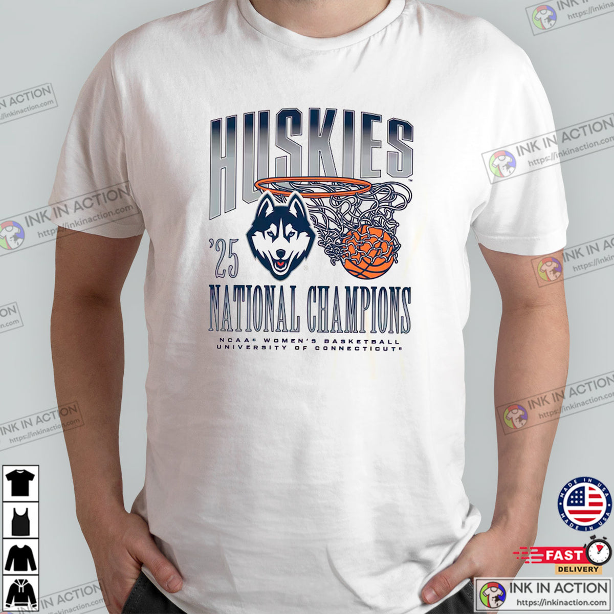 University Of Connecticut Huskies 2025 NCAA Champions T-shirt