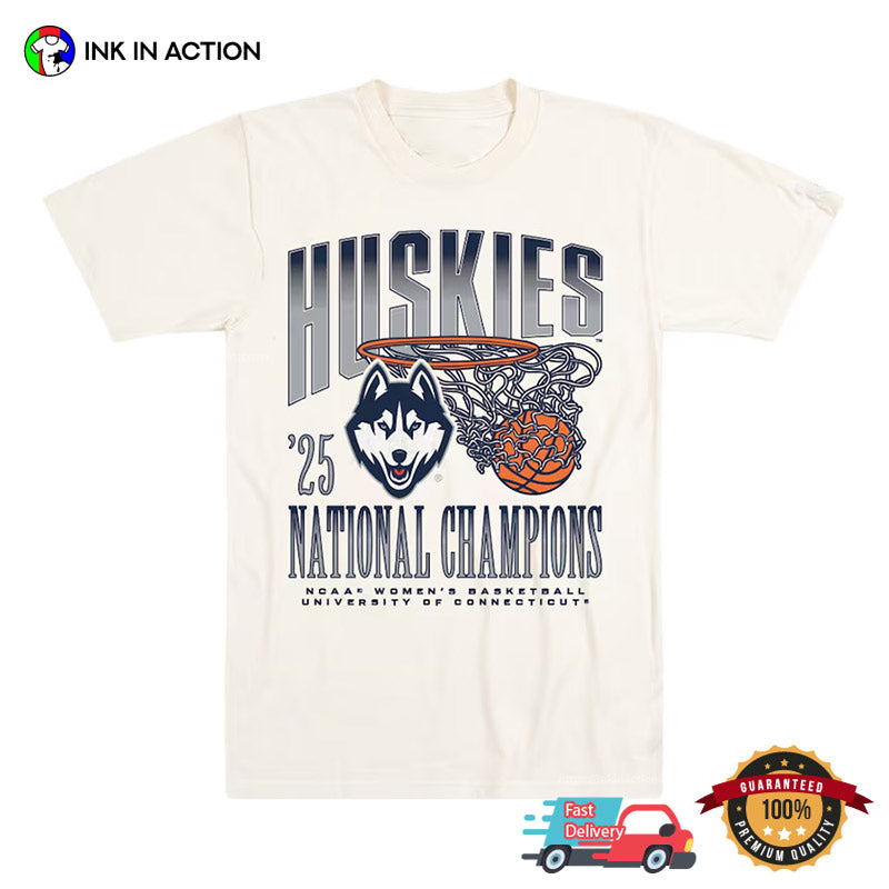 University Of Connecticut Huskies 2025 NCAA Champions T-shirt
