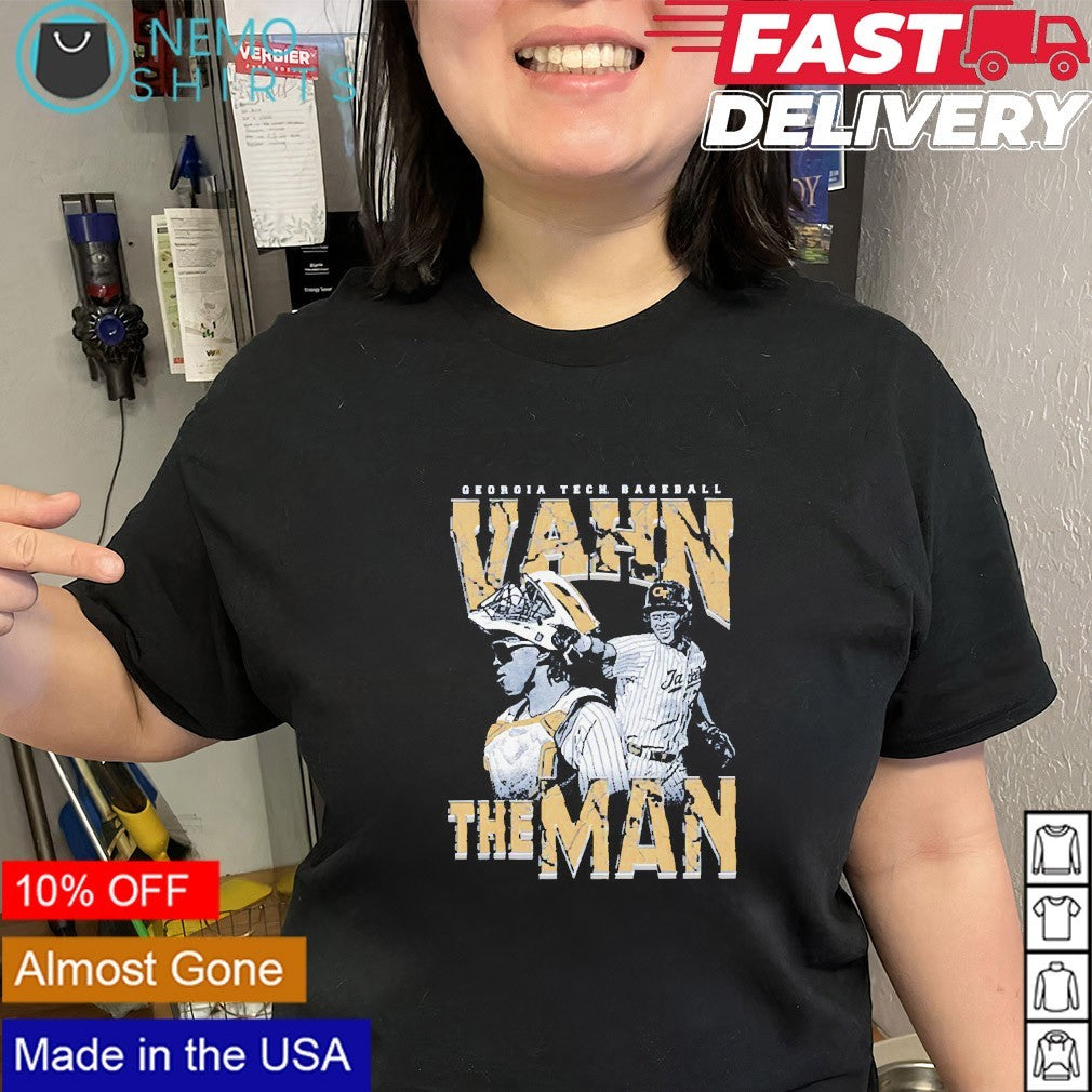 Vahn the Man Vahn Lackey Georgia Tech Yellow Jackets baseball shirt