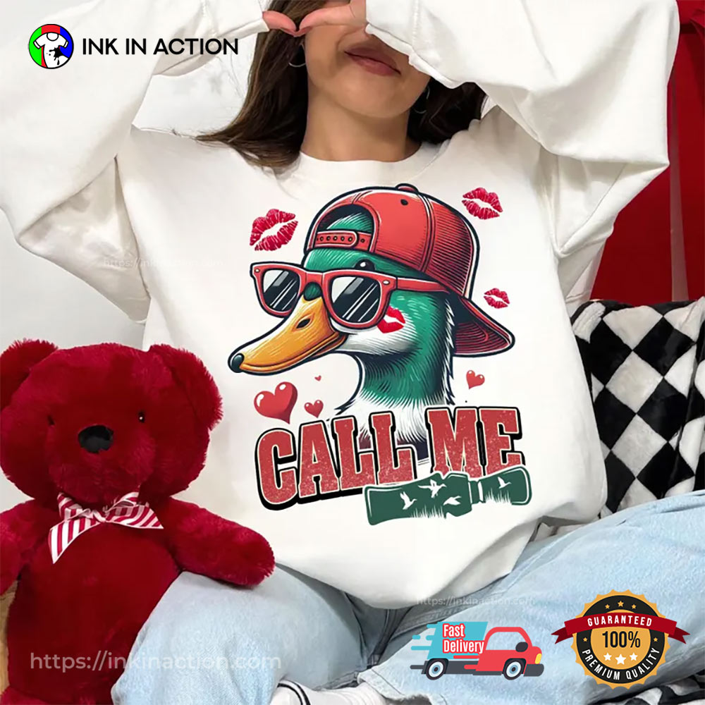 Valentines Leopard Duck Hunting T-shirt