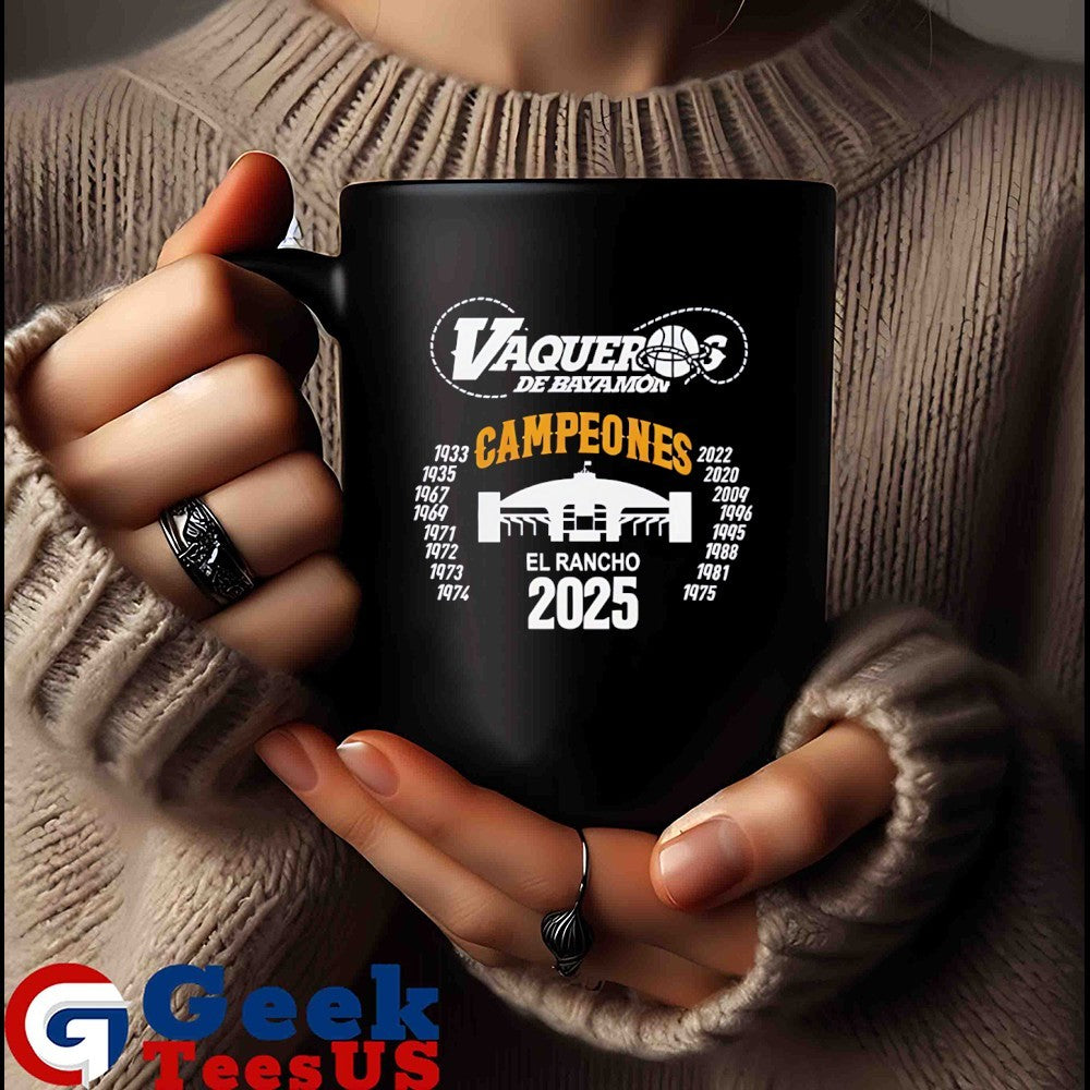 Vaqueros de Bayamon Champions Baloncesto Superior Nacional 2025 Stadium shirt