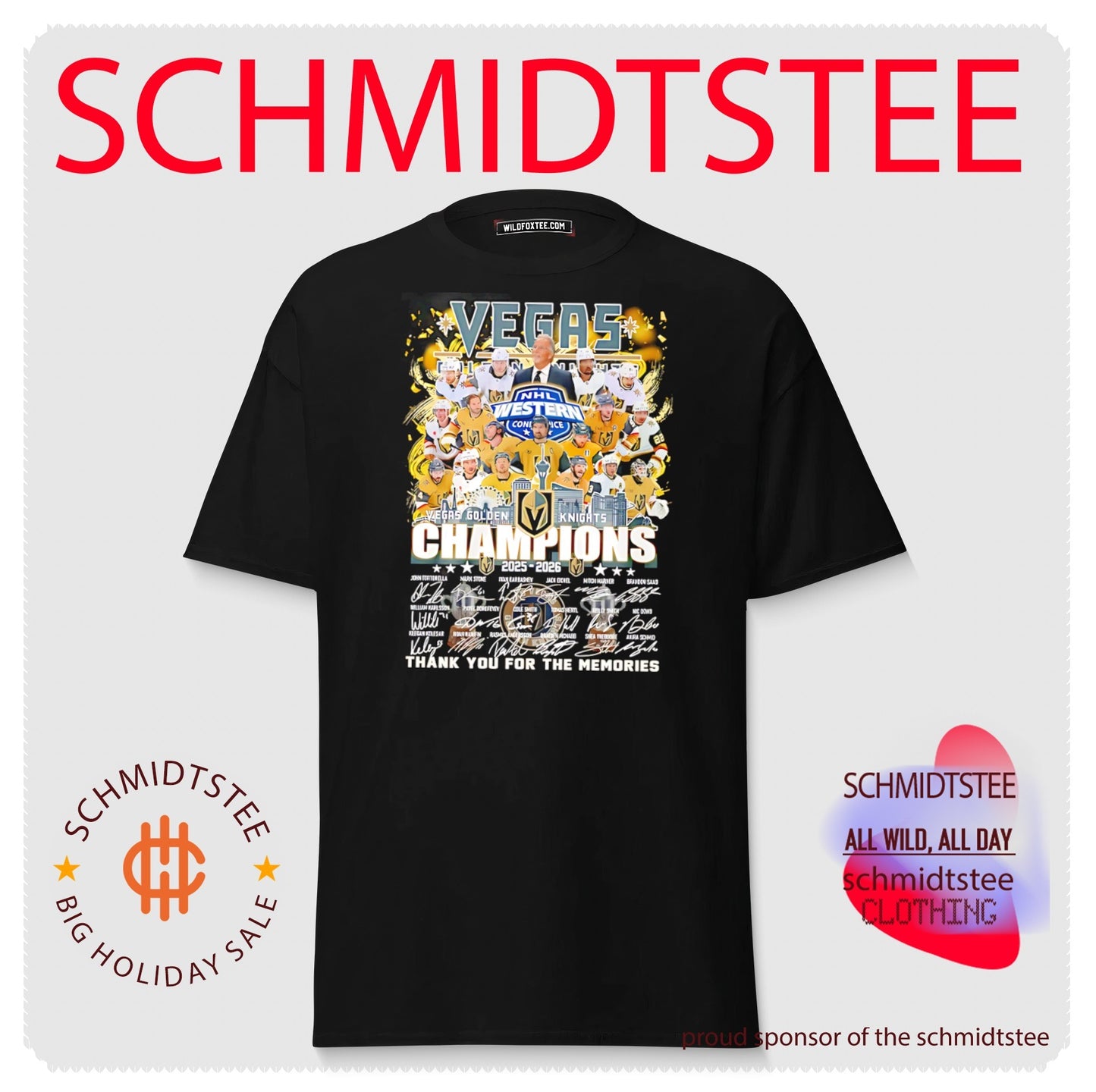 Vegas Golden Knights 2025 2026 thank you for the memories shirt