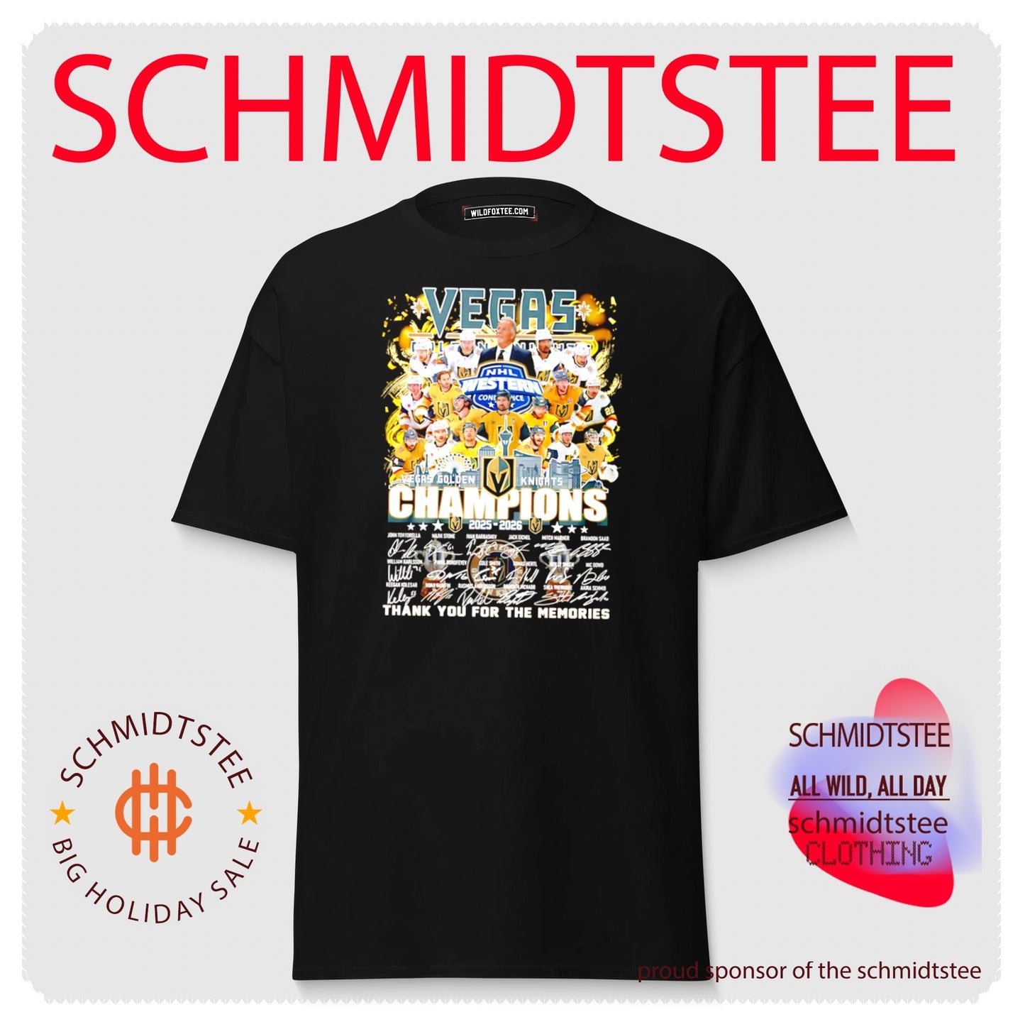 Vegas Golden Knights Western Conference Champions 2026 thank you for the memories shirt