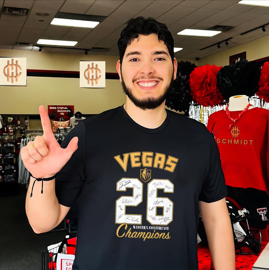 Vegas Golden Knights Western Conference Champions 26 signatures shirt