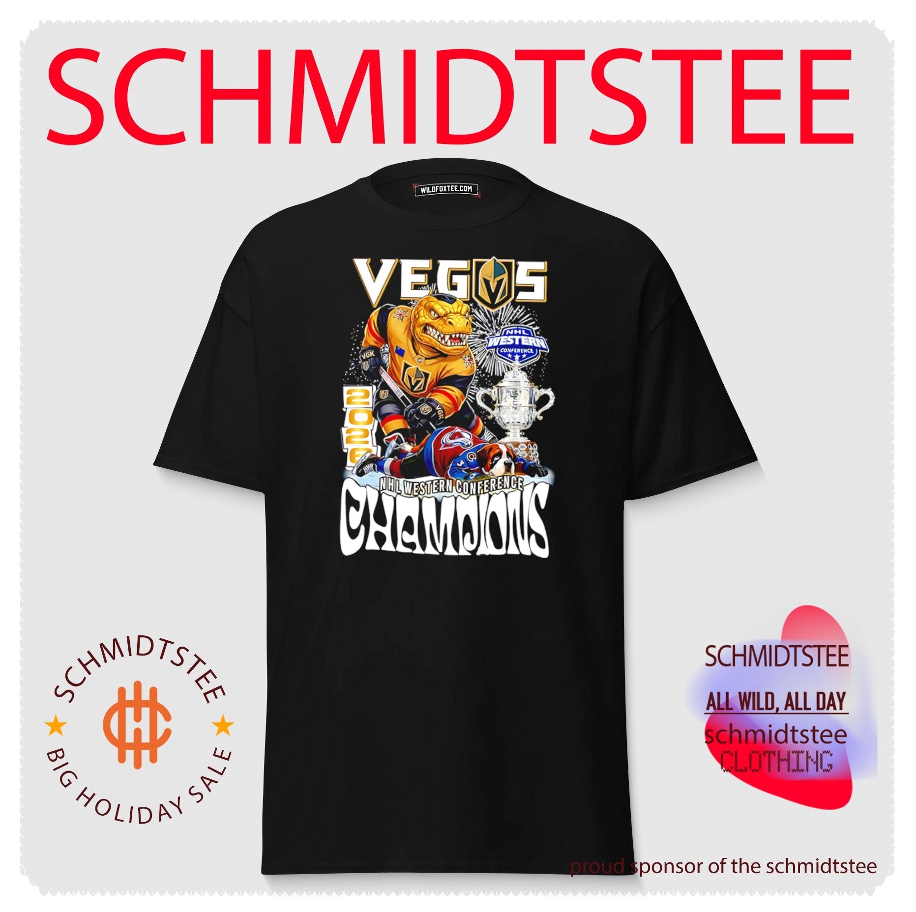 Vegas Golden Knights Western Conference Championship mascot shirt