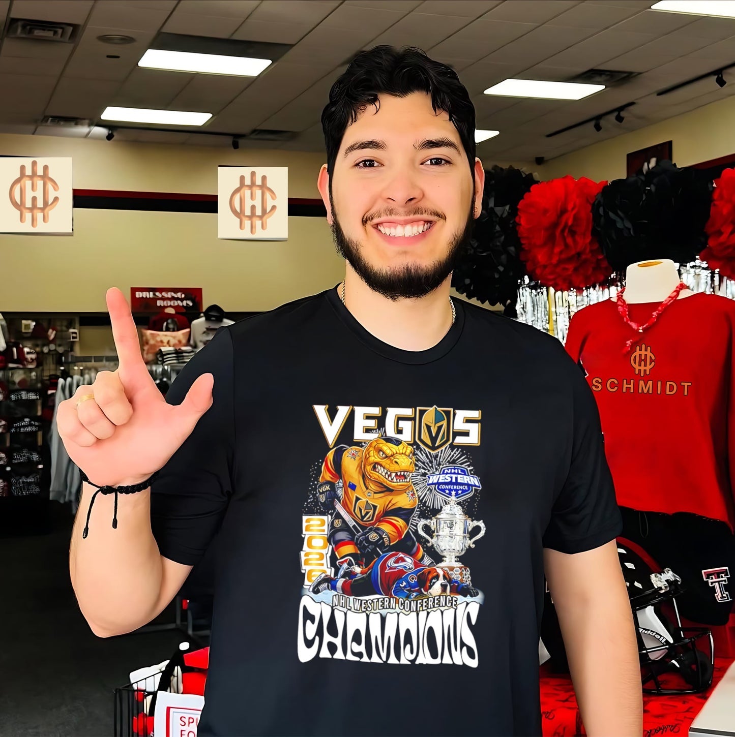 Vegas Golden Knights Western Conference Championship mascot shirt