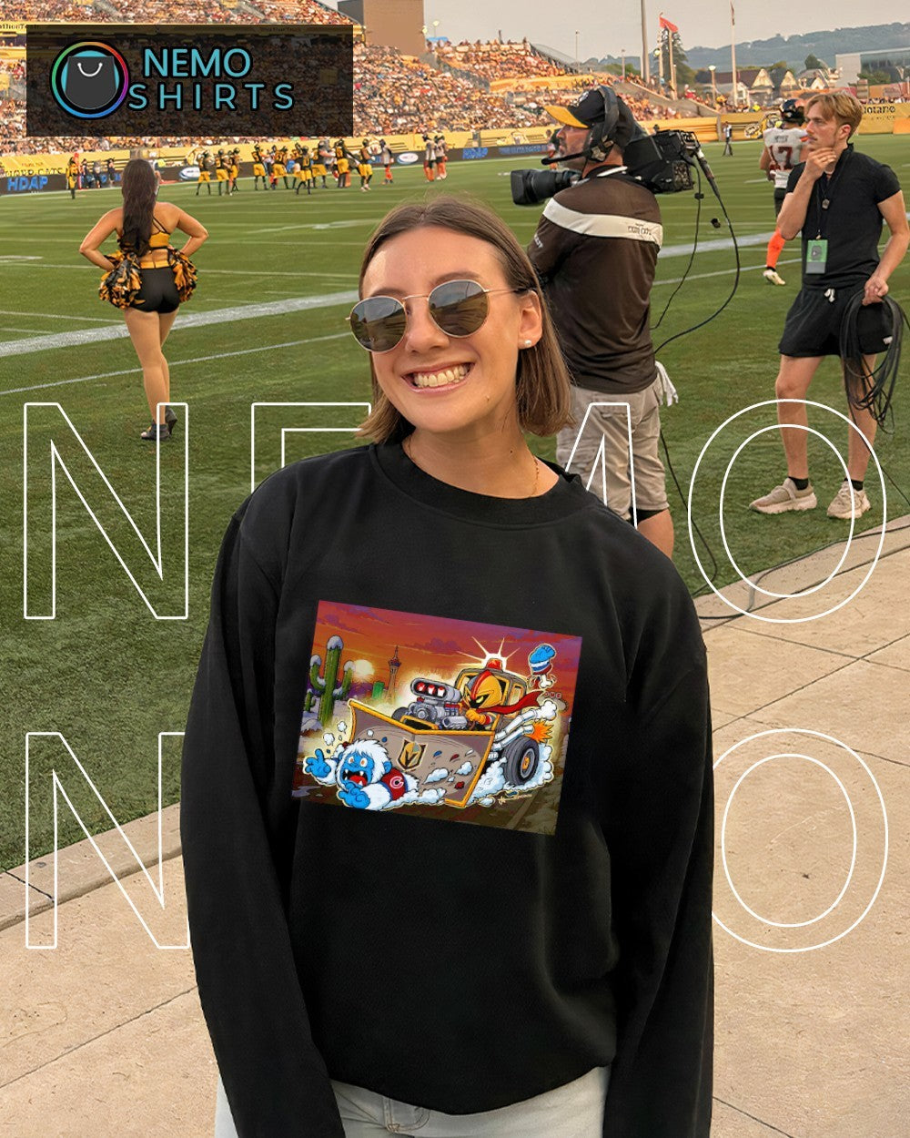 Vegas Golden Knights plow truck bulldozing Colorado Avalanche yeti mascot game 4 shirt