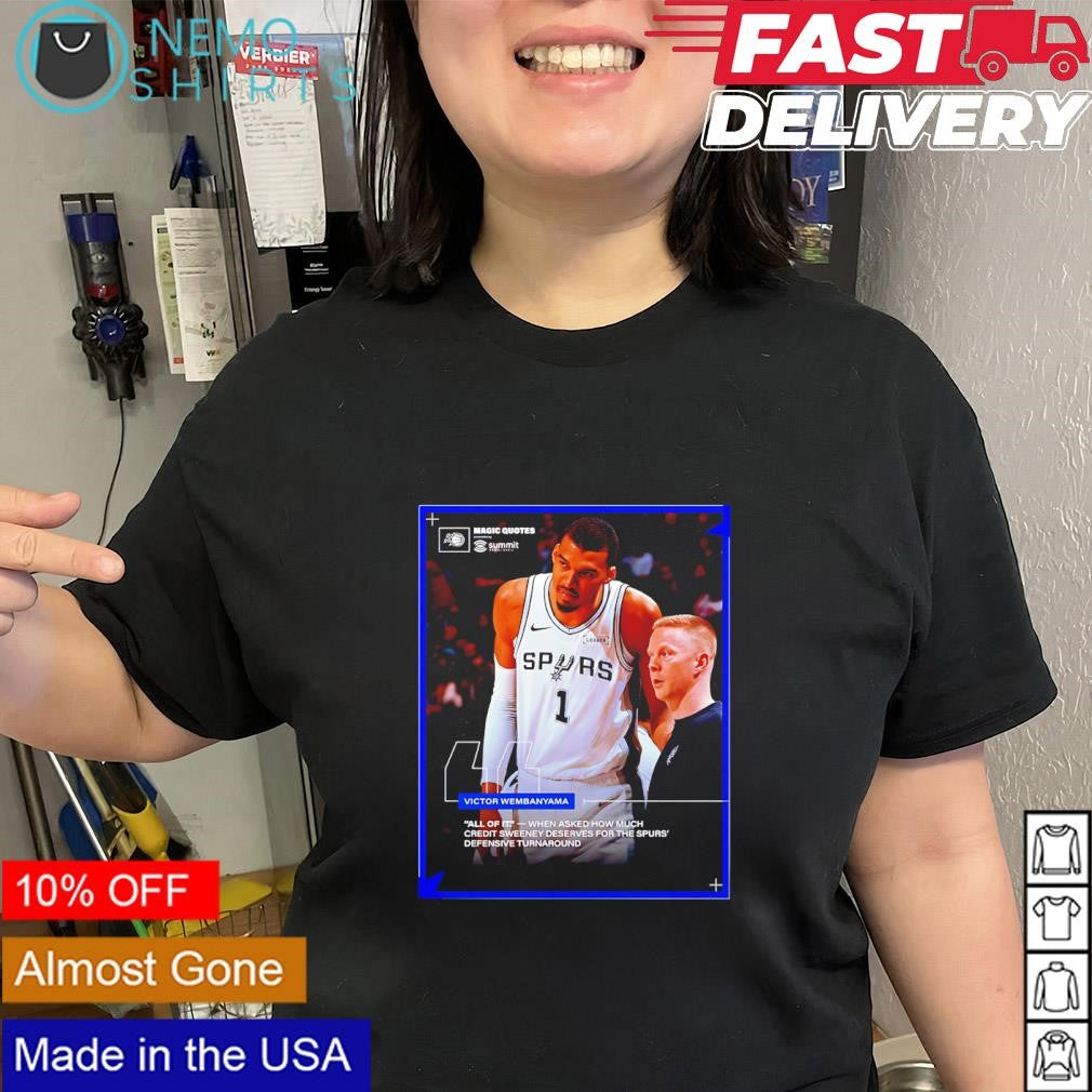 Victor Wembanyama Sean Sweeney coach Orlando Magic all of it for the Spurs shirt