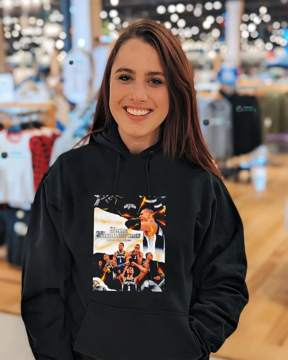 Victor Wembanyama Wemby’s Attack on Titan celebration shirt