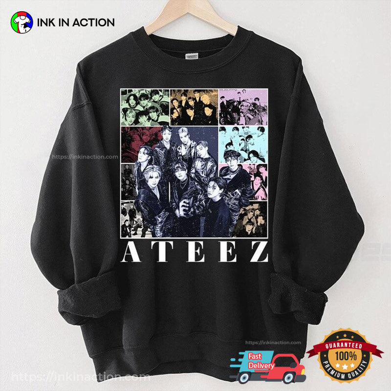 Vintage ATEEZ Kpop Boyband 90s T-shirt