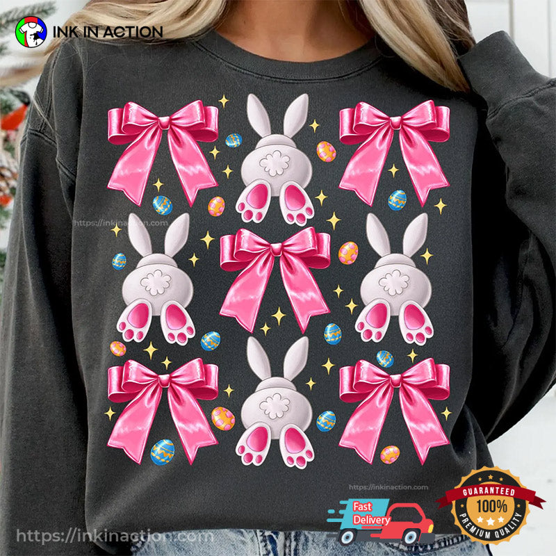 Vintage Easter Bunny Coquette Cute Shirt