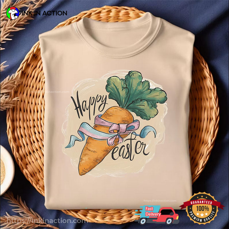 Vintage Happy Easter Carrot Coquette Shirt
