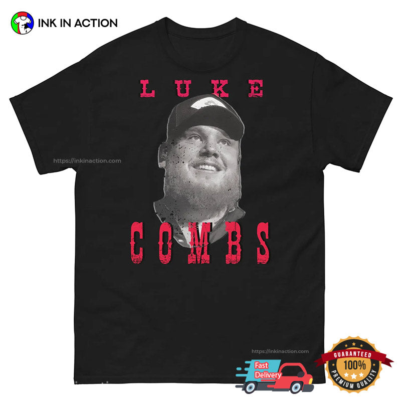 Vintage Luke Combs Face Meme T-shirt
