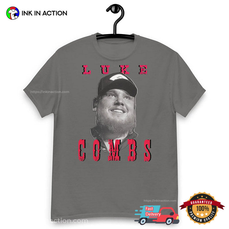 Vintage Luke Combs Face Meme T-shirt