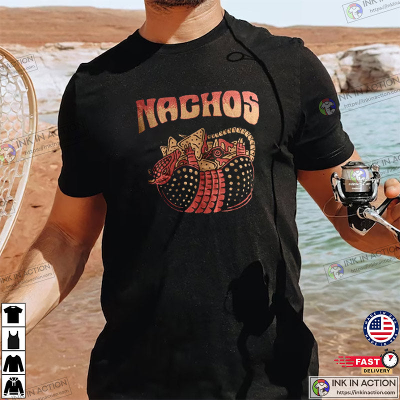 Vintage Pangolin Nachos Mexican Cheesy Food Shirt
