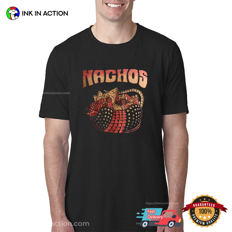 Vintage Pangolin Nachos Mexican Cheesy Food Shirt