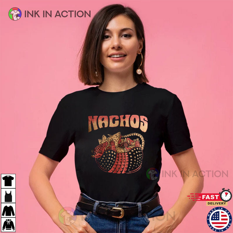 Vintage Pangolin Nachos Mexican Cheesy Food Shirt