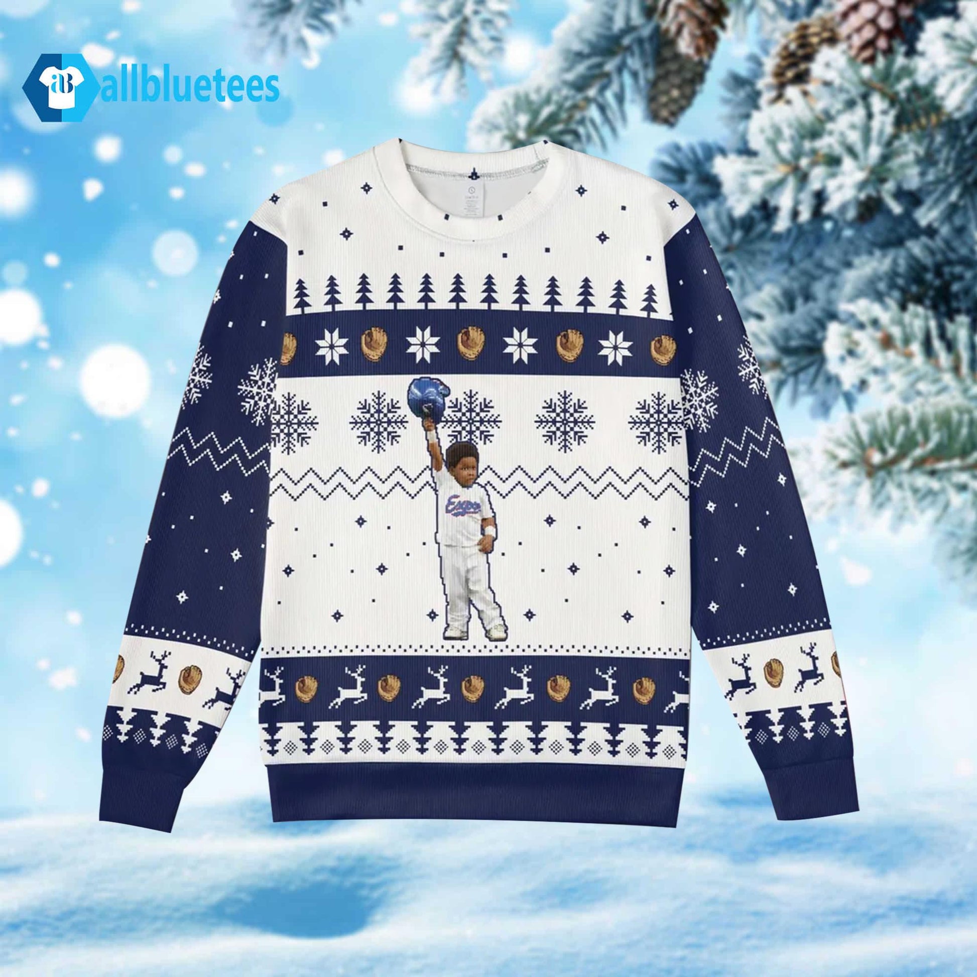 Vladimir Guerrero Jr Born Ready Christmas Ugly Sweater