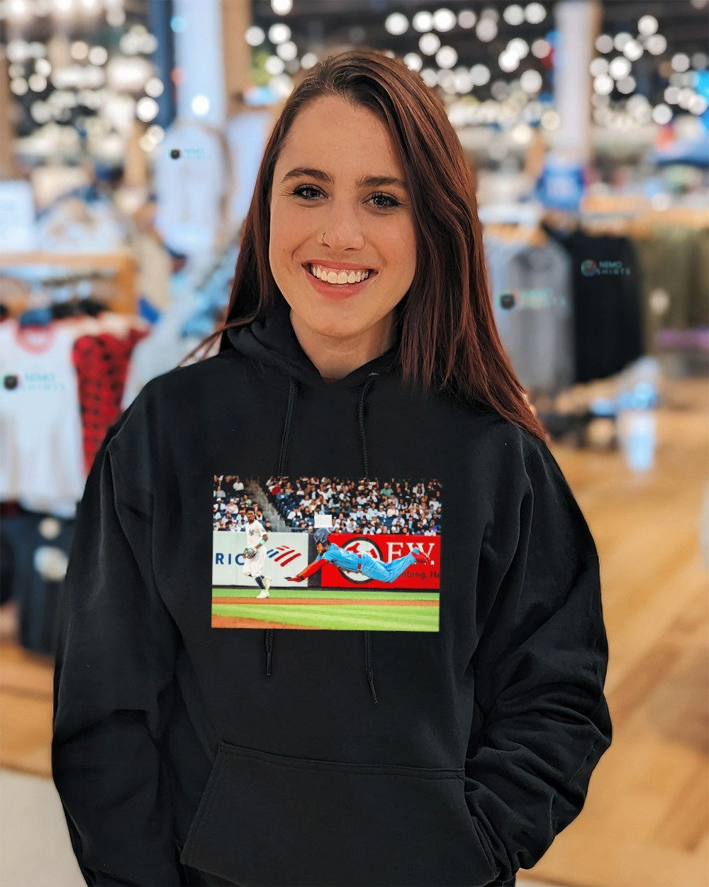 Vladimir Guerrero Jr Toronto Blue Jays mid-air diving shirt