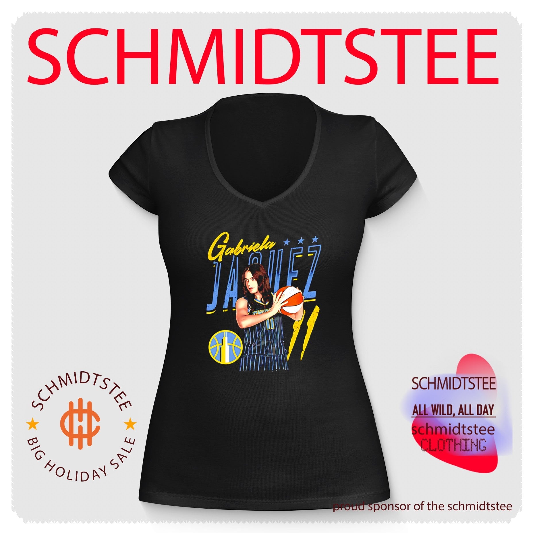 WNBA Gabriela Jaquez number 11 illustration shirt