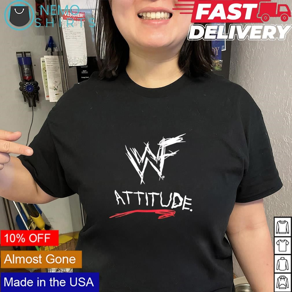 WWF Attitude Era logo shirt