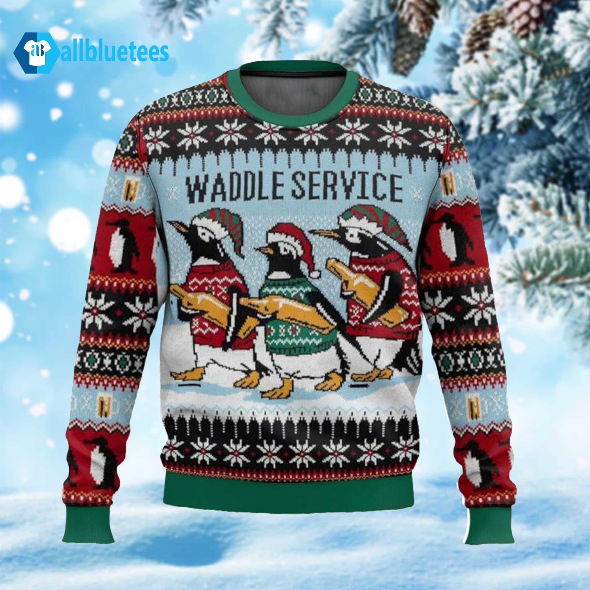 Waddle Service Ugly Christmas Sweater