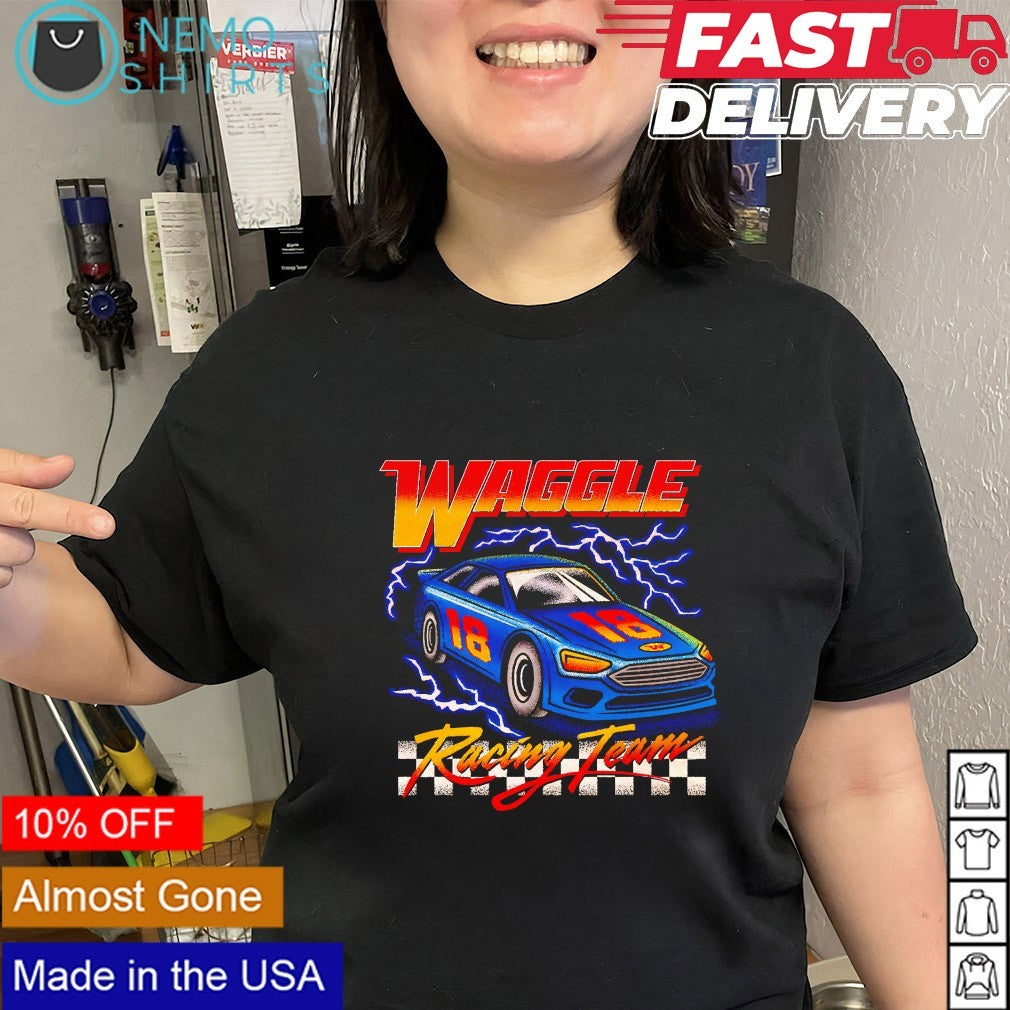 Waggle Racing Team 18 racecar graphic shirt