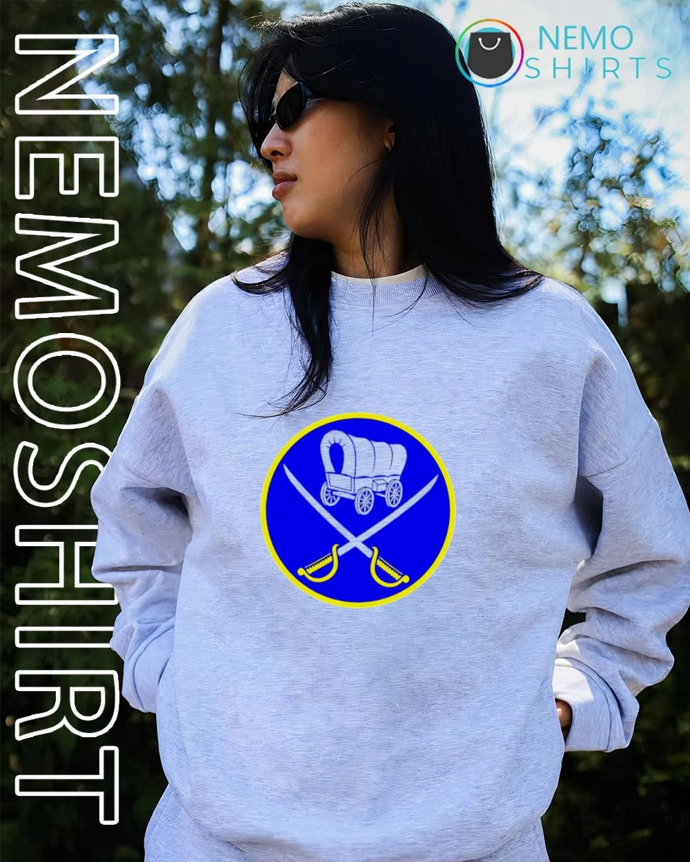 Wagon Time Buffalo Sabres hockey shirt