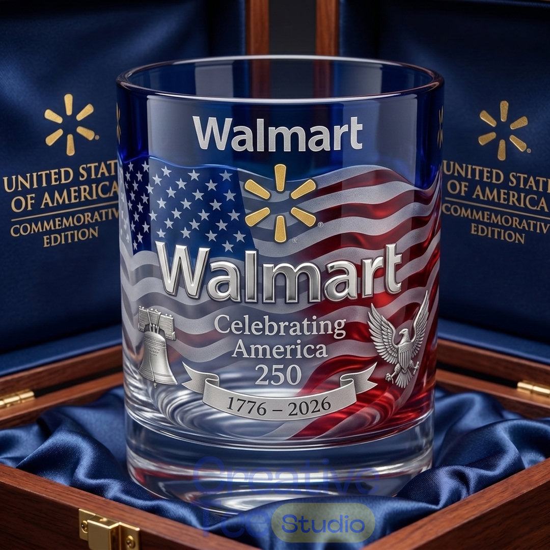 Walmart x Celebrating United States of American 250th Anniversary Whiskey Glass